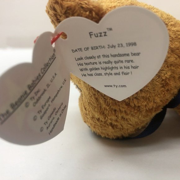 Fuzz Error -TY Beanie Babies FUZZ W/ERROR TAGS--Rare Tag Errors - Picture 4 of 9